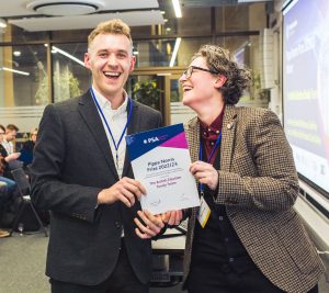Jack Bailey accepted PSA Pippa Norris Prize award