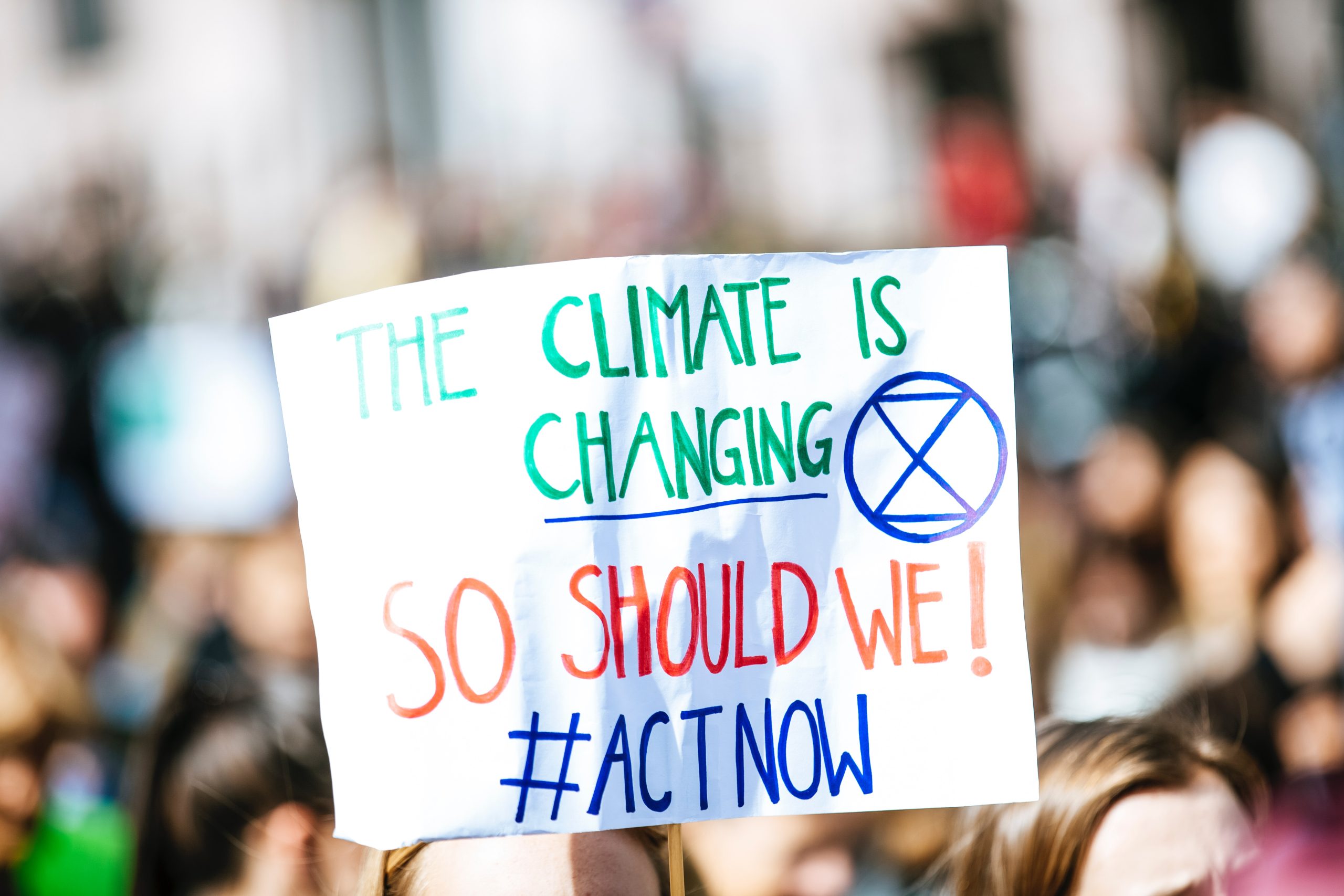 THE CLIMATE IS CHANGING - SO SHOULD WE! #ACTNOW. Global climate change strike - No Planet B - 09-20-2019